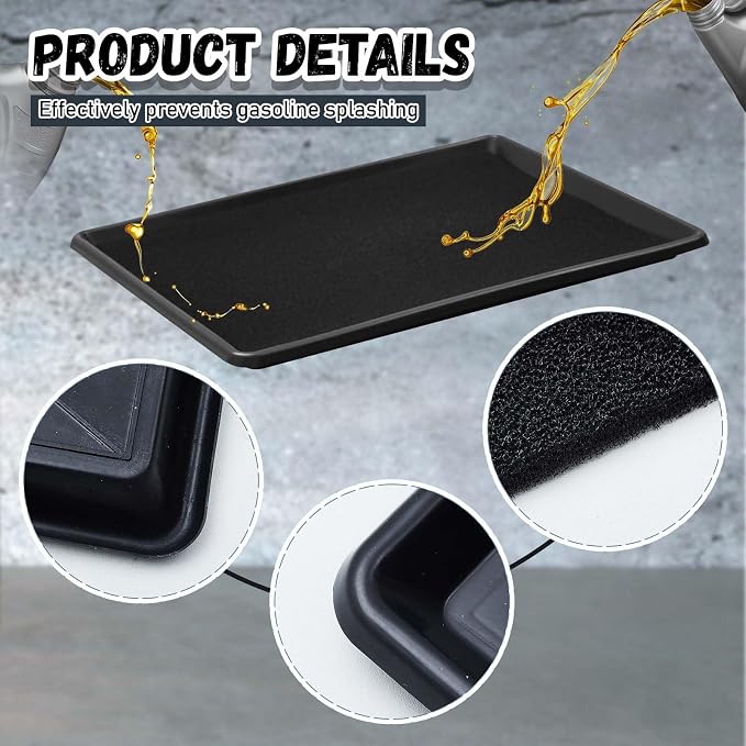 Uiifan 1 Set 27'' x 20''x 1.4'' Oil Drain Drip Pan - Image 3