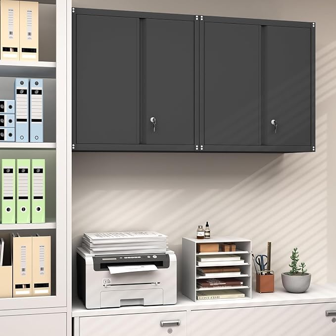 GREATMEET Locking Metal Wall Cabinets - Image 2