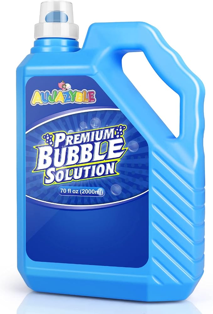 Bubble Solution Refill 70 OZ | Pre-Mix Premium Bubble Refill Solution No by Aujazyble