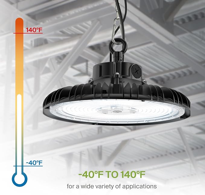 ASD LED High Bay UFO Light Fixture, Commercial Shop Lighting | Dimmable - Image 6