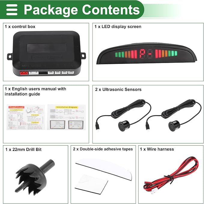 Motoforti Universal Car Auto Vehicle Reverse Backup Radar System Reverse - Image 8