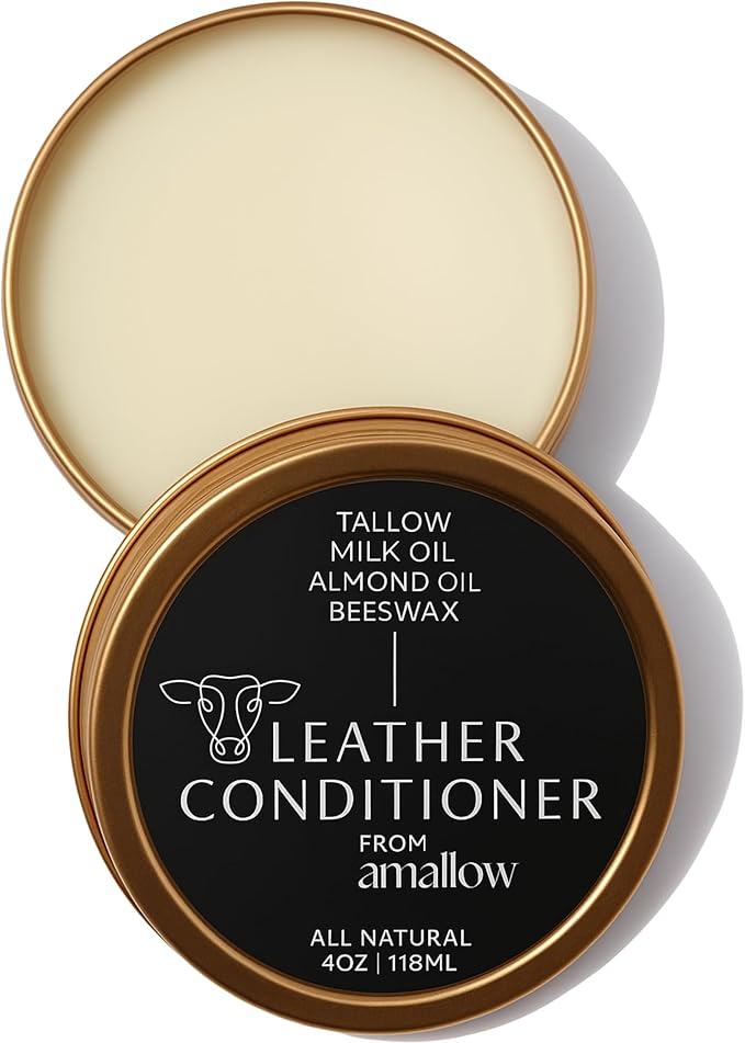 All Natural Leather Conditioner Balm by AmallowNaturalSkincare
