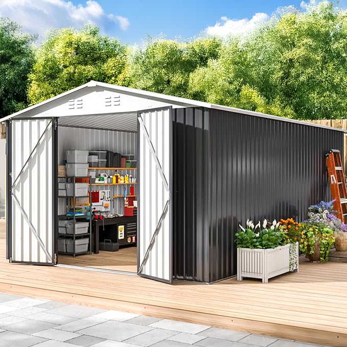 WKM 10x14 Outdoor Storage Shed, Garden Shed by Unknown