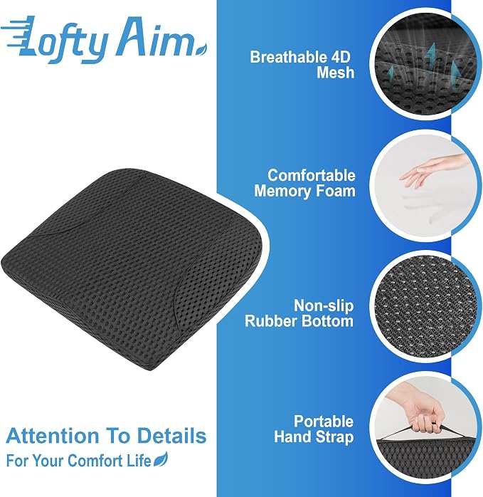 Car Seat Cushion, Comfortable Memory Foam Seat Pillow - Image 6