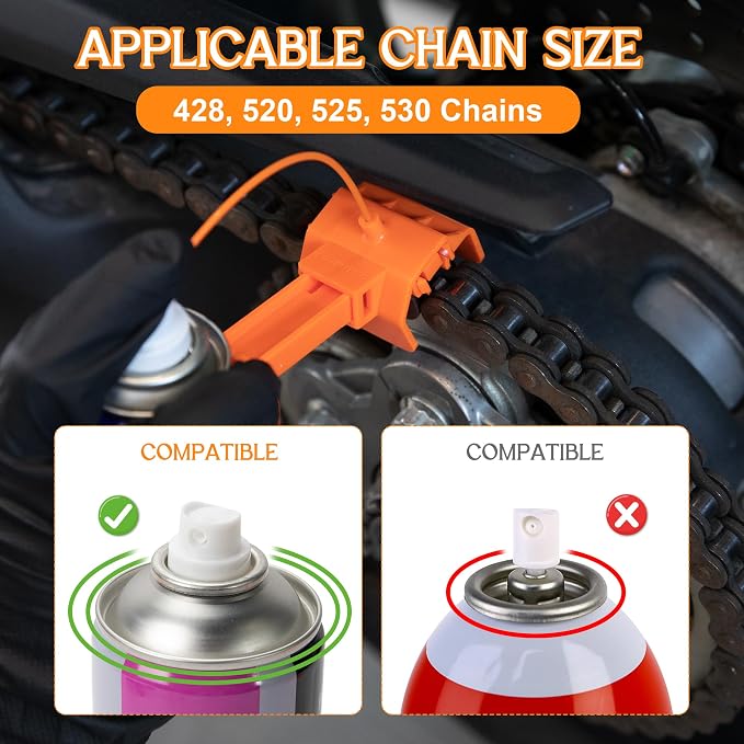 Motorcycle Chain Cleaning Kit Chain Oiler Chain Lube Tool - Image 6