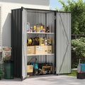Aoxun 47x19 in Outdoor Storage Cabinet Metal Garden Shed by Aoxun