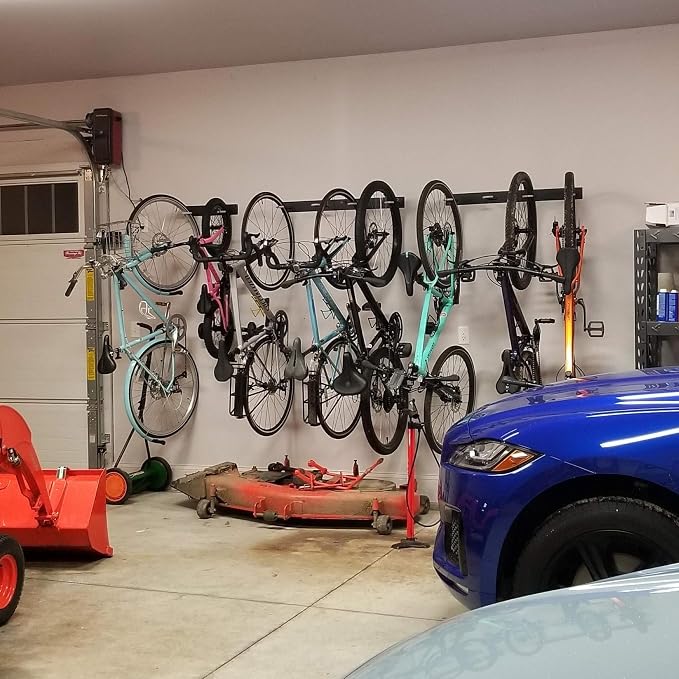 StoreYourBoard BLAT 8 Bike Wall Storage Rack, Holds 2-8 Bicycles, Garage Wall - Image 6