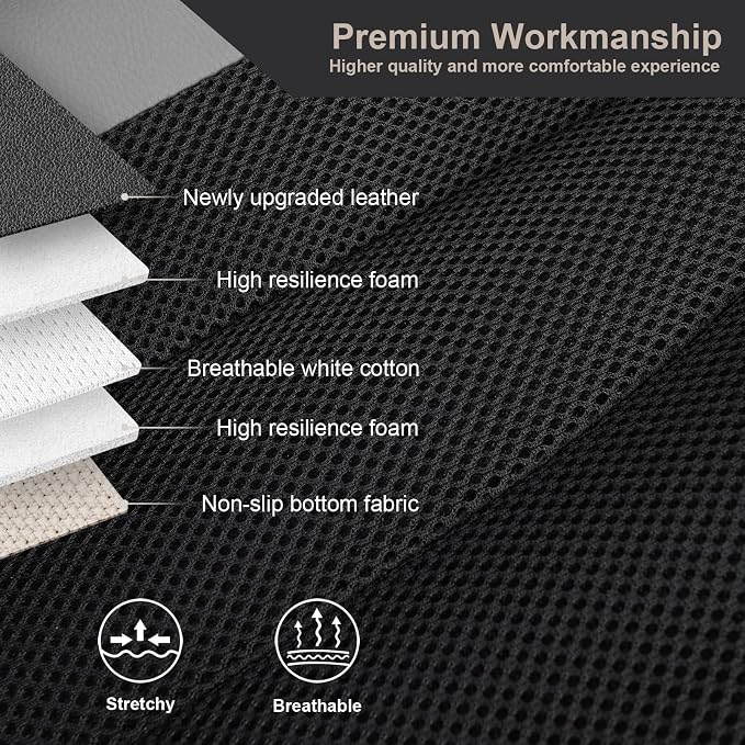 GIANT PANDA Front Seat Cover for Nissan, 3D Air Mesh Car Seat Covers Custom Fit - Image 4
