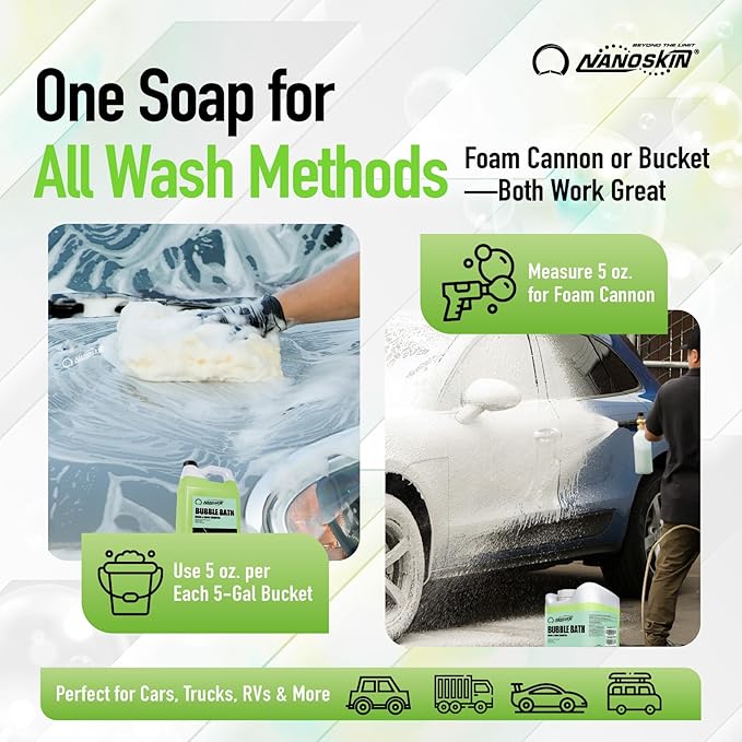 Nanoskin BUBBLE BATH Foaming Car Wash Shampoo 55 Gallons - Image 5