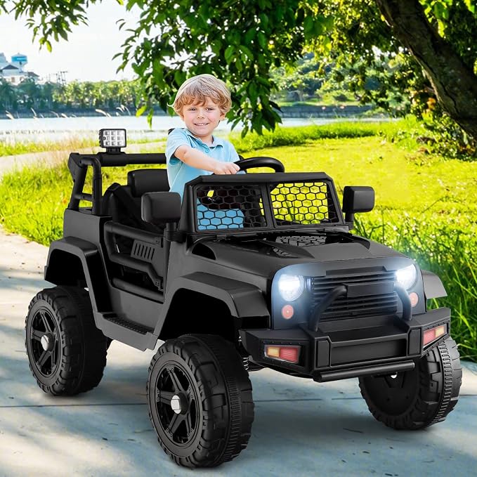 OLAKIDS Kids Ride On Truck, 12V Electric Vehicle Jeep Car - Image 2