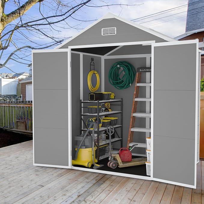 6x5 FT Outdoor Storage Resin Shed - Image 8