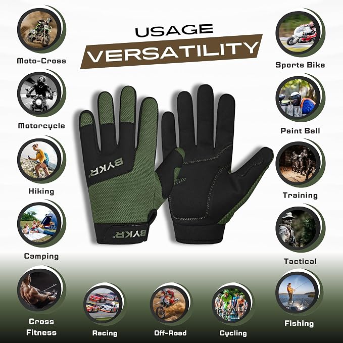 BYKR All-Weather Motorcycle Gloves - Image 3