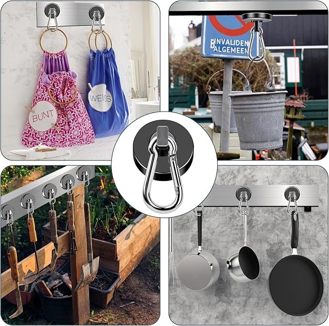 MIKEDE Magnetic Hooks Heavy Duty, 200LBS+ Powerful Magnetic Hooks Cruise - Image 7