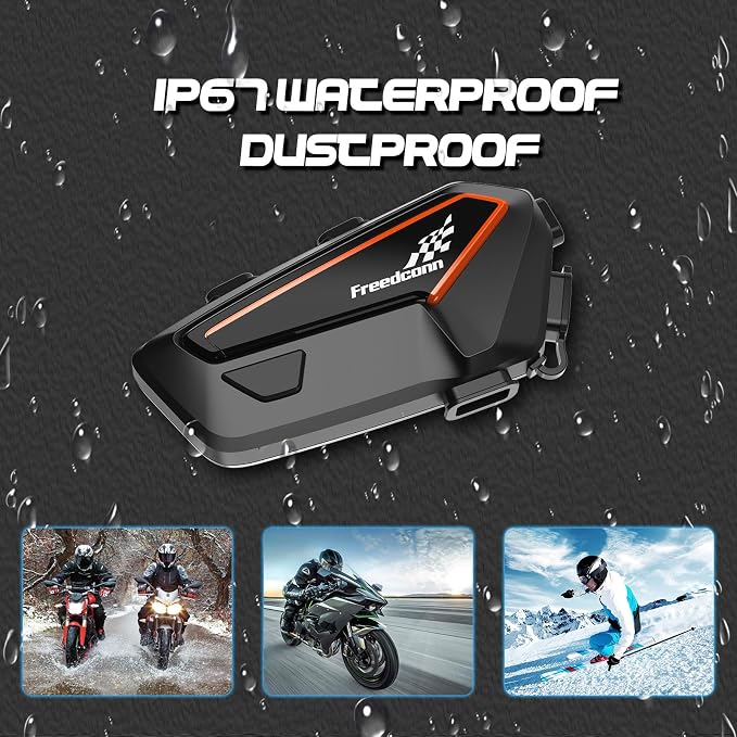 FreedConn F1 Motorcycle Helmet Bluetooth Headset - Image 4