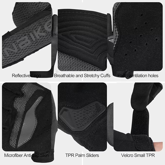 INBIKE Breathable Mesh Motorcycle Gloves - Image 7