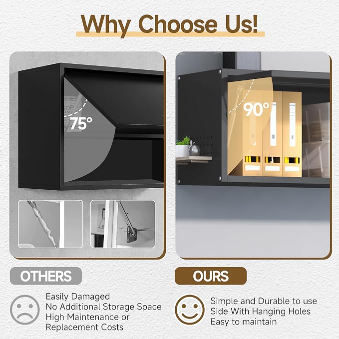 Metal Garage Wall Cabinet, Floating Tool Cabinet - Image 7