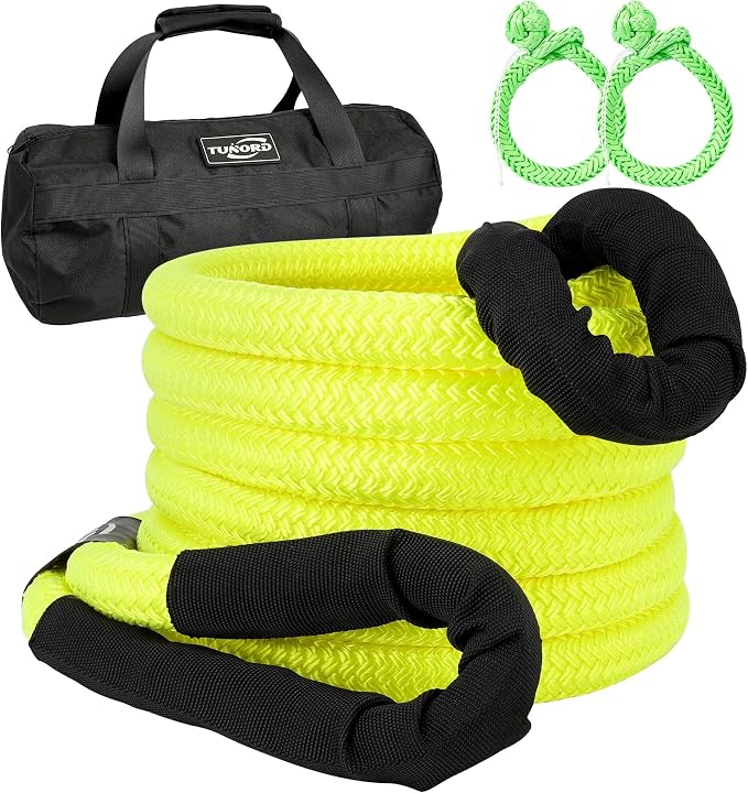 Kinetic Recovery Tow Rope Heavy Duty Offroad Snatch Strap by TUNORD