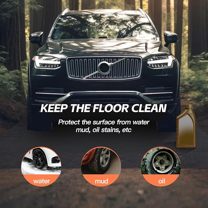 7.5'x 20' Garage Floor Mat & Oil Spill Mat, Heavy Duty Under Car Mat - Image 3