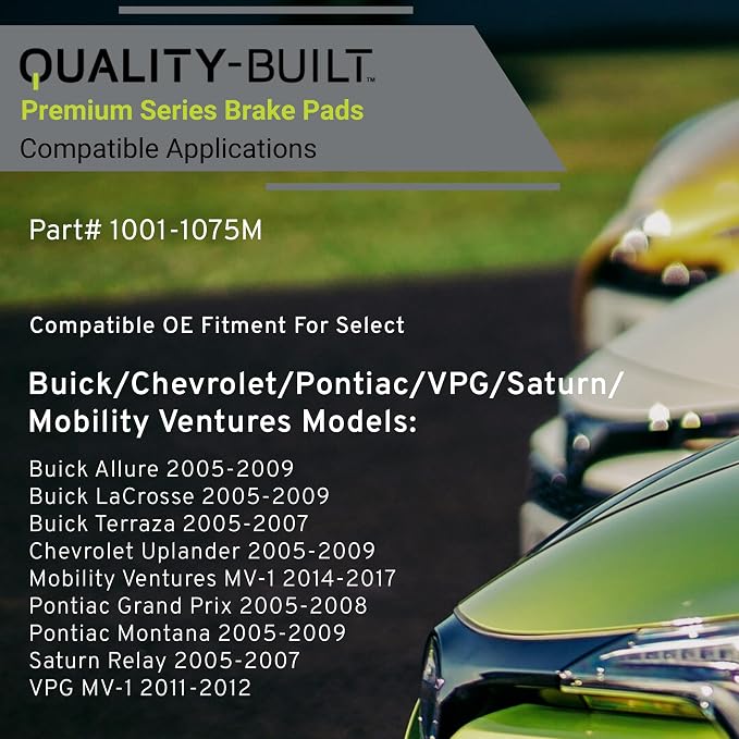 Premium Semi-Metallic Front Brake Pads Compatible - Image 3