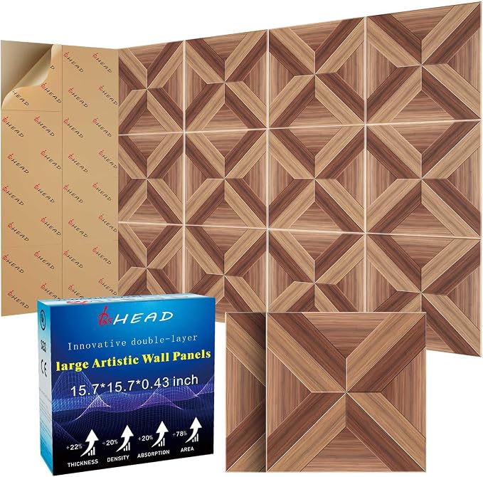 10 Pack Large Soundproof Wall Panels, 15.7 x 15.7 x 0.4 in Sound Proof Panels by Staytunedforournewproduct