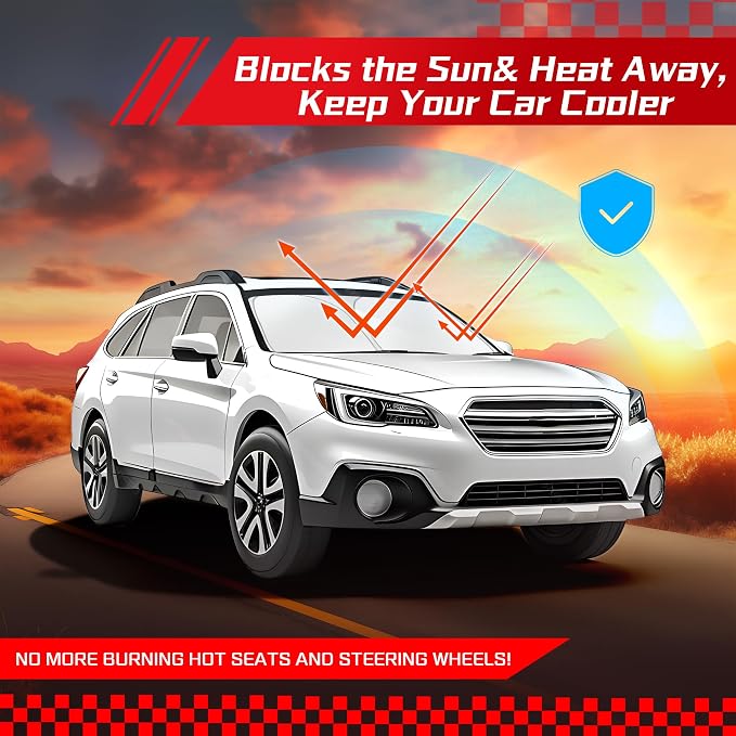 ARISMOTOR Windshield Sun Shade for S-ubaru Outback 2020-2025, Custom Fit - Image 7
