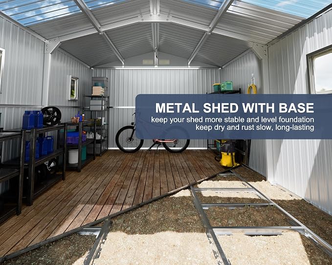 10x12 FT Metal Outdoor Shed - Image 3