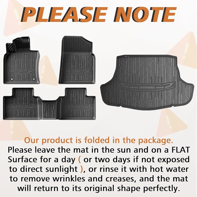 TripleAliners Floor Mats & Trunk Mat All Weather Liners Compatible - Image 2