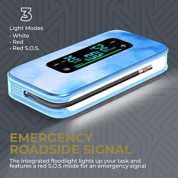 HALO Bolt Ultimate 3 Portable Car Battery Jump Starter | 130 PSI Air Compressor - Image 7