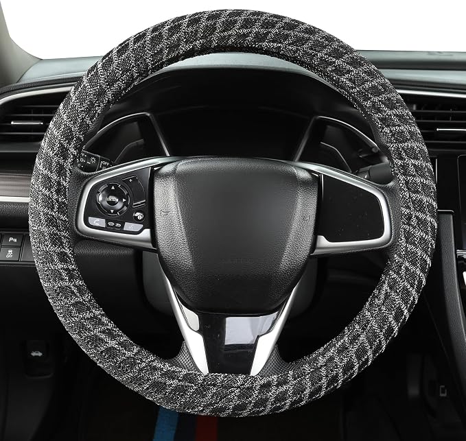 Auto Newer Breathable Steering Wheel Cover Suitable - Image 3