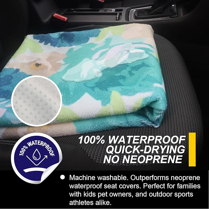 Back Seat Cover for Car Trucks Van SUV, Waterproof Rear Bench Towel Seat Covers - Image 3