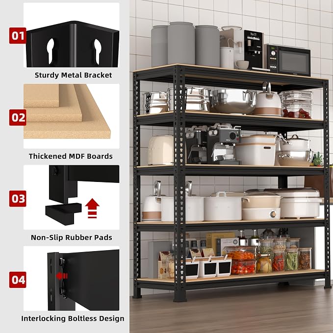 5-Shelf Heavy Duty Shelving - Image 4