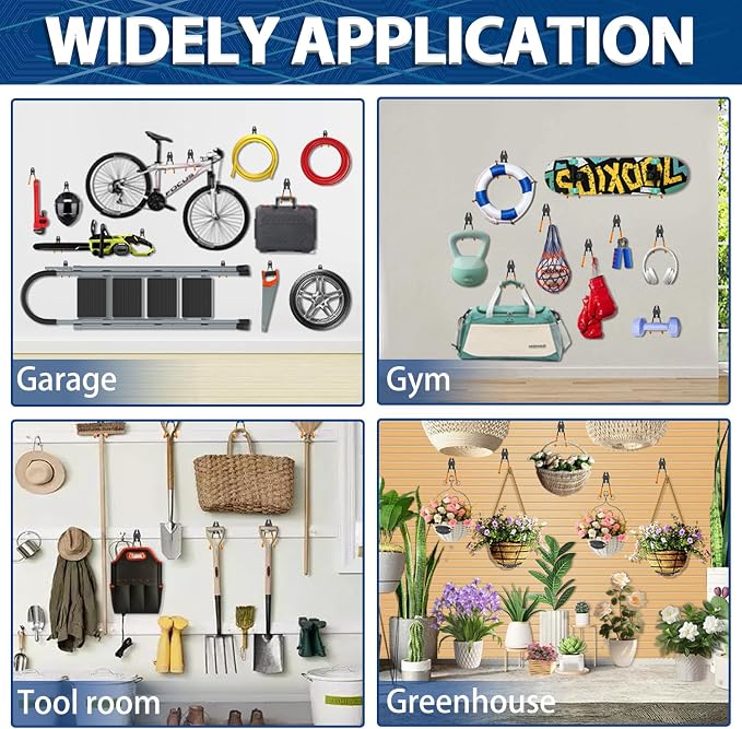 3-H Garage Wall Hooks 31 Pack, Garage Hooks Heavy Duty - Image 6