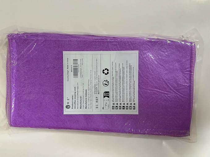 Purple Microfiber Cleaning Cloth, Ultra Soft Absorbent Microfiber Cleaning Rags - Image 8
