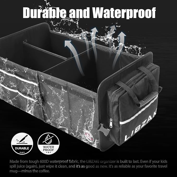 LIBZAKI Car Trunk Storage Organizer - Image 2