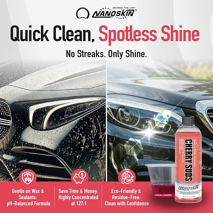 Nanoskin CHERRY SUDS Foaming Car Wash Concentrated Shampoo 5 Gallons - Image 5