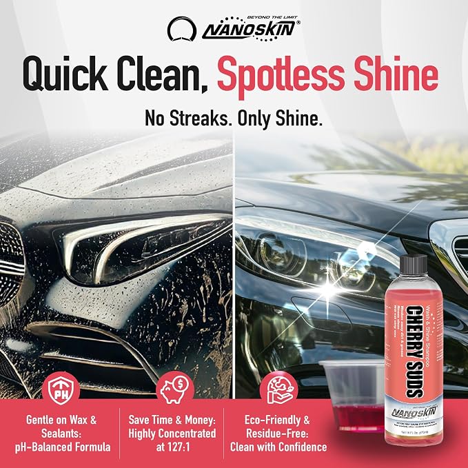 Nanoskin CHERRY SUDS Foaming Car Wash Shampoo 30 Gallons- Works - Image 5