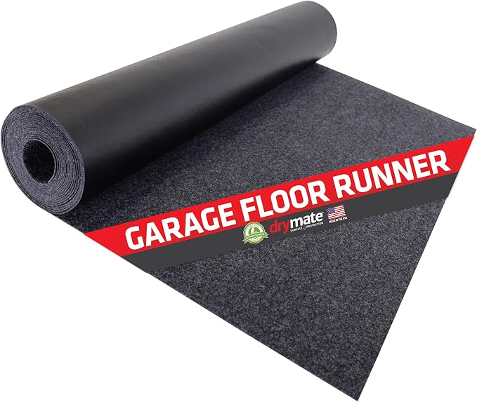 Drymate Garage Floor Runner Mat, Protects Surfaces, Waterproof, Slip-Resistant by Drymate