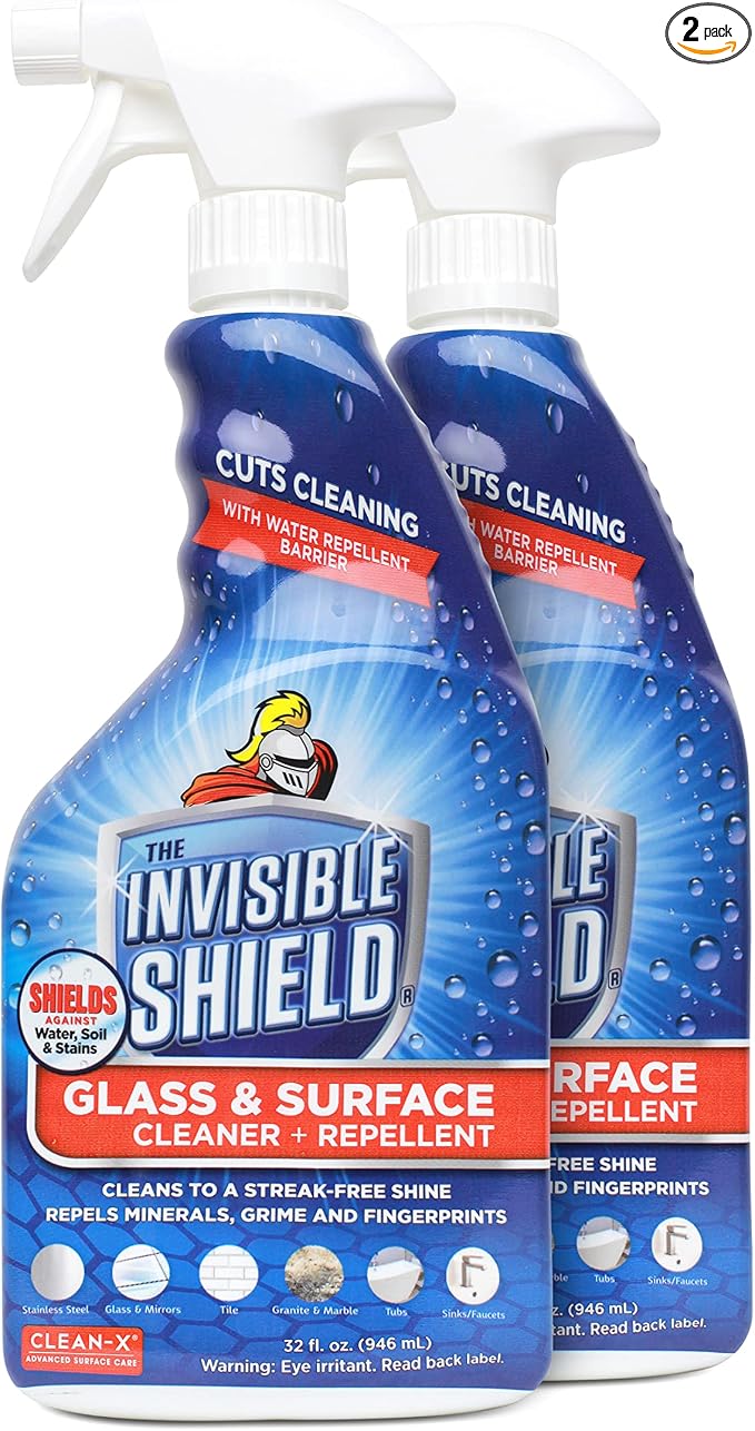 Invisible Shield Glass & Surface Cleaner and Repellent 32 fl. oz. Cleans and by InvisibleShield