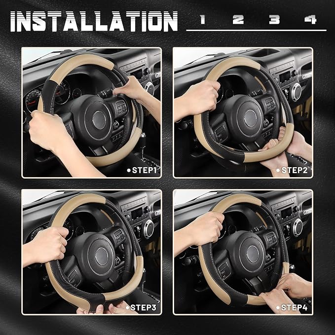 SEG Direct Car Steering Wheel Cover - Image 6
