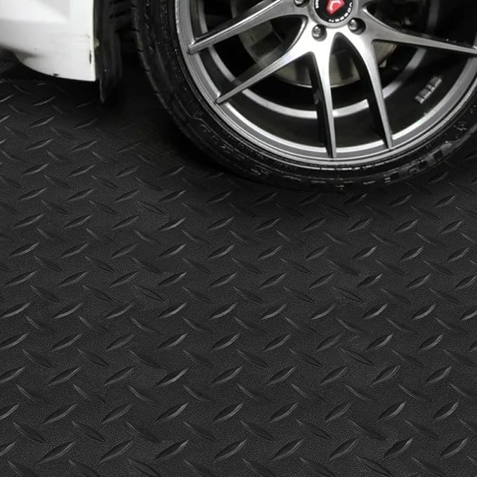 Boshen 7.5Ft x 17Ft Rubber Flooring Mats 2.9mm Thickened Diamond Plate Flooring - Image 5