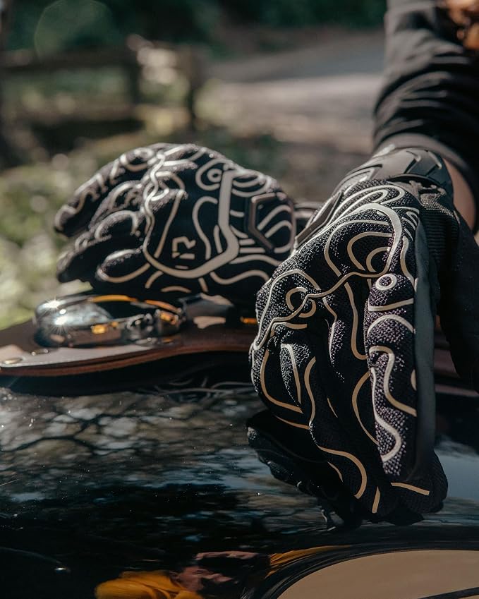 BORLENI Motorcycle Gloves Motorbike Glove Full Finger Knuckle Protection - Image 3