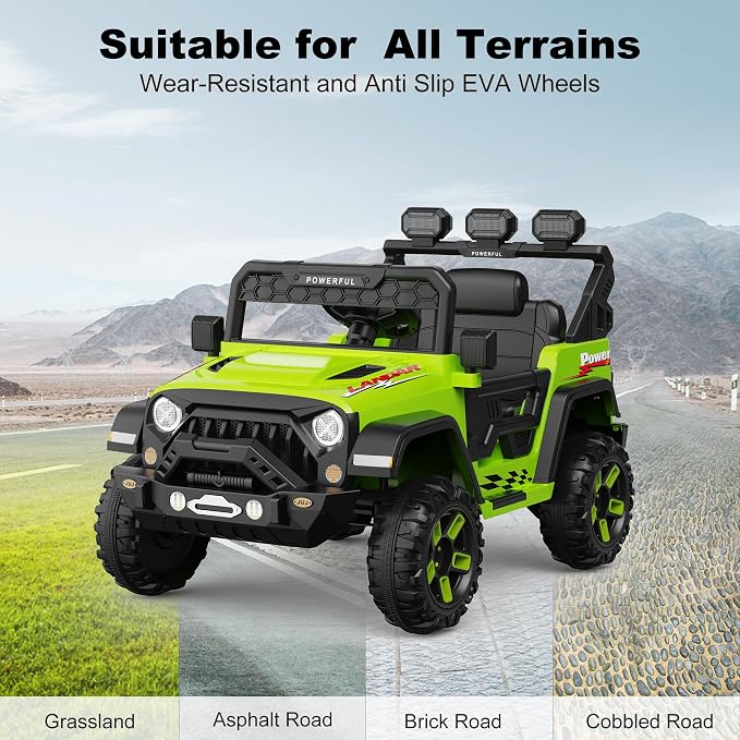 Kids Electric Vehicle, 12V Battery Powered Ride On Car - Image 5