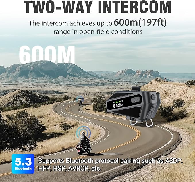 Motorcycle Helmet Bluetooth Headset, C6 Helmet Speakers - Image 2