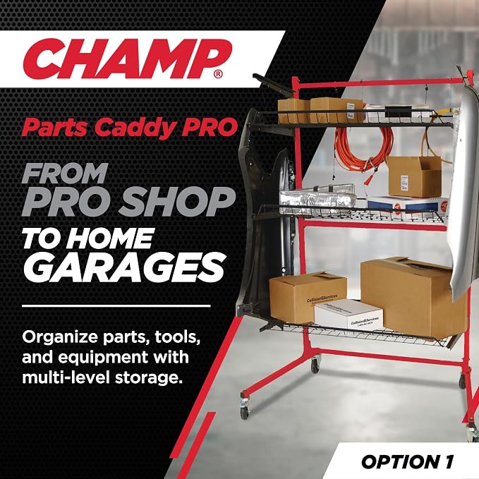 Champ® Parts Caddy Pro™ Auto Body Parts Rack Option 1 - Image 2