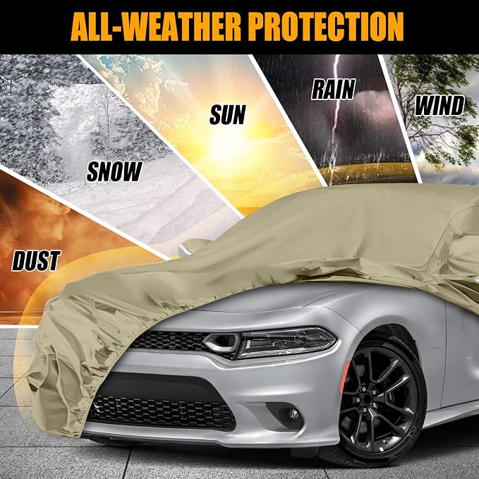 Waterproof Car Covers Replace for 2006-2025 Dodge Charger/Chrysler 300 300C - Image 6