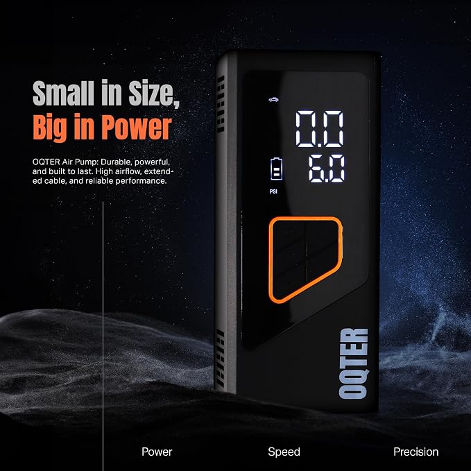 Tire Inflator Portable Air Compressor, 150PSI Portable Tire Inflator - Image 2