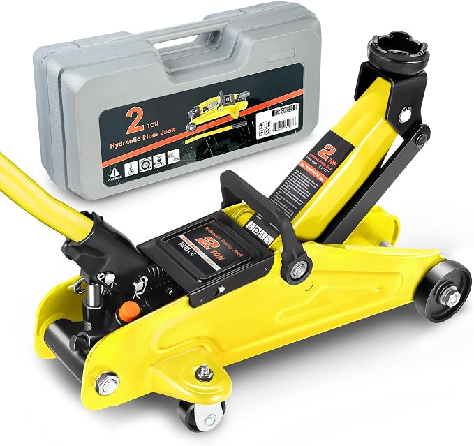 DNA MOTORING Low Profile Hydraulic Trolley Service/Floor Jack, 2 Ton Capacity by DNAMOTORING-Tools