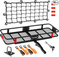 Mockins 60"x20"x6" Trailer Hitch Cargo Carrier | Weatherproof Steel Folding by Mockins