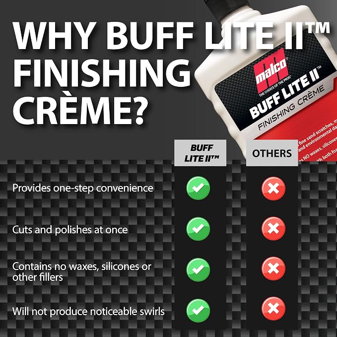 Malco Buff Lite II Finishing Crème – One-Step Professional Cutting, Polishing - Image 5