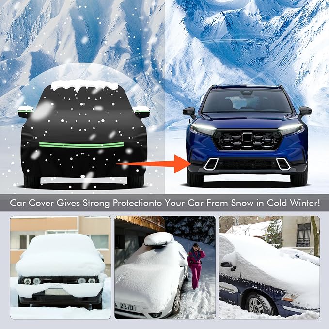 Car Cover for Honda CRV 1997-2025, Toyota RAV4 1996-2025, 210D Outdoor - Image 6